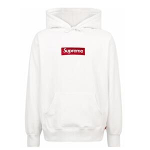 Supreme White Box Logo Hooded Sweatshirt  (FW21) - XL